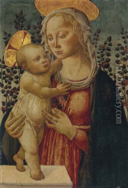 The Madonna And Child Oil Painting -  Master of San Miniato