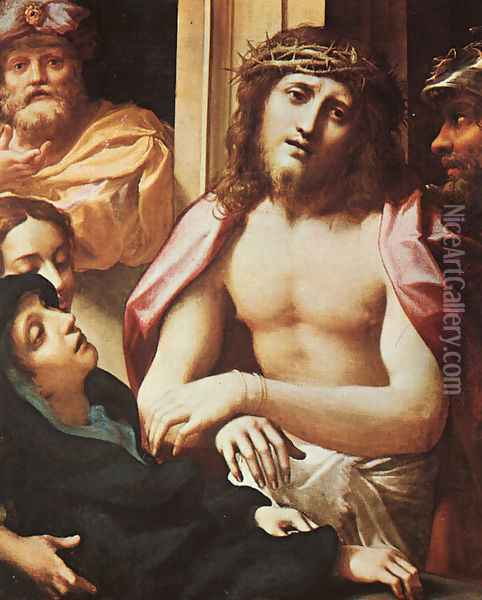 Ecce Homo Oil Painting - Antonio Allegri da Correggio
