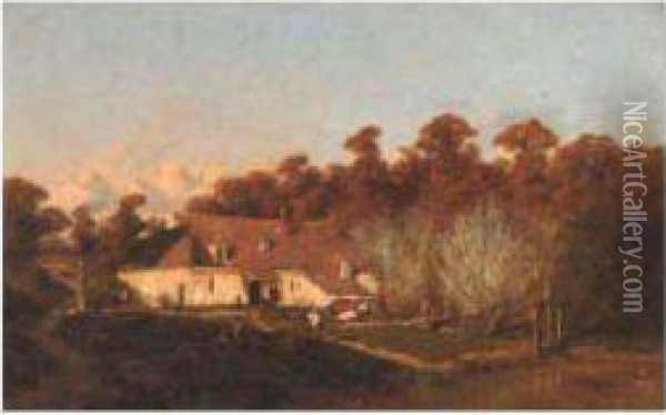 La Petite Maison Dans La Prairie Oil Painting - Camille Flers