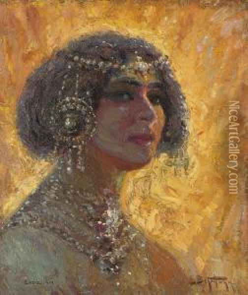 A Jewish Bride Oil Painting - Adolf, Abraham Behrman