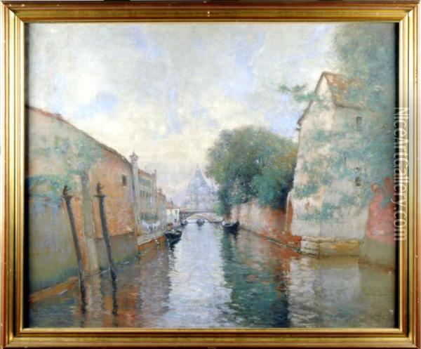Vue De Venise Oil Painting - Marie Joseph Leon Clavel Iwill