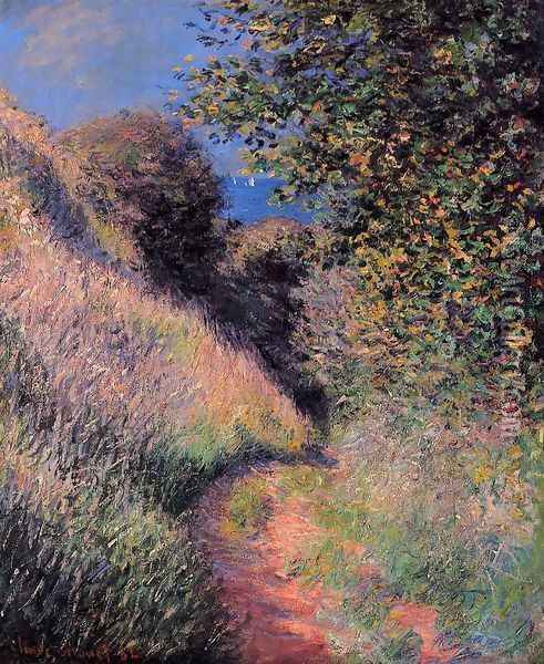 Path At Pourville Oil Painting - Claude Oscar Monet