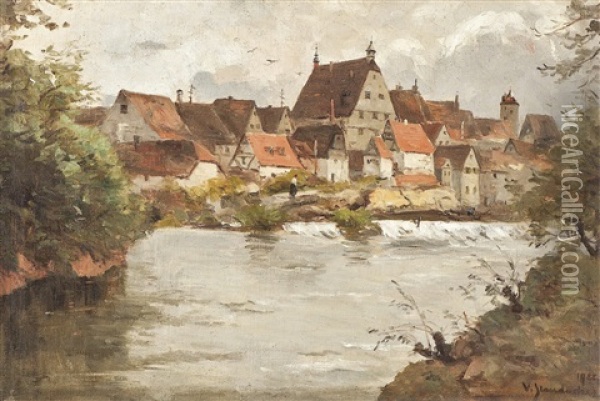 Besigheim Oil Painting - Vitus Staudacher
