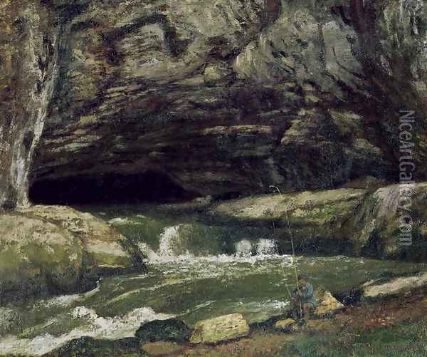The Source of the Loue or La Grotte Sarrazine Oil Painting - Gustave Courbet