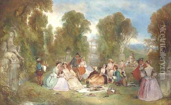 Fete champetre Oil Painting - Henry Andrews