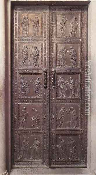 Door with the representation of Apostles Oil Painting - Donatello