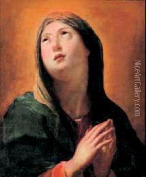 Madonna Oil Painting - Francesco Giovanni Gessi