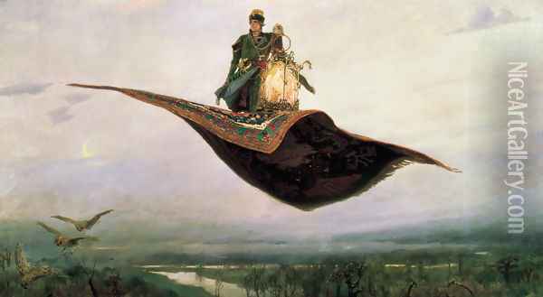 Flying Carpet 1880 Oil Painting - Viktor Vasnetsov