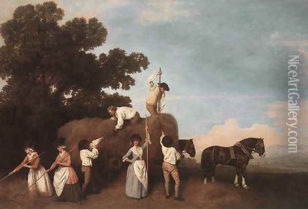 Haymaking 1785 Oil Painting - George Stubbs
