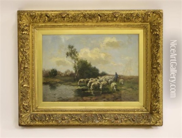 The Shepherd Oil Painting - Johannes Karel Leurs