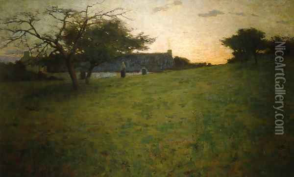 At Evening 1888 Oil Painting - Arthur Wesley Dow