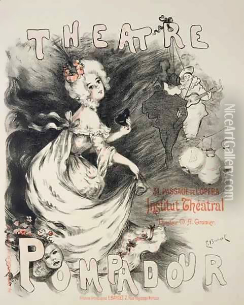 Reproduction of a poster for the 'Pompadour Theatre' Oil Painting - Emmanuel Barcet