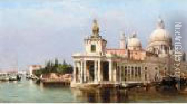 The Customs House And Santa Maria Della Salute, Venice Oil Painting - Antonietta Brandeis