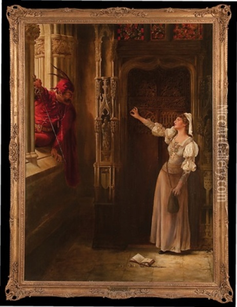 A Scene From The Opera Faust's Oil Painting - Margaret Murray Cookesley