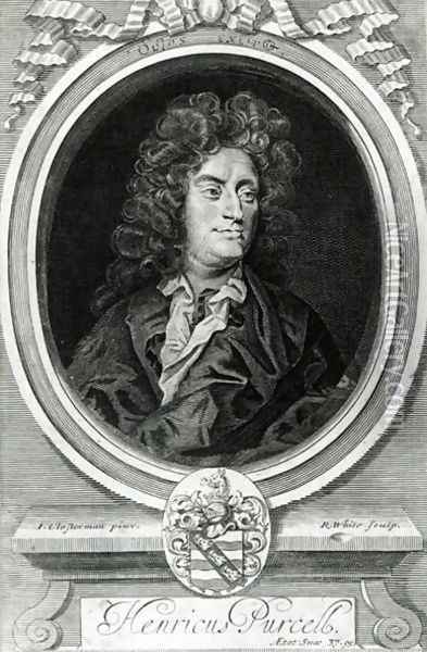 Portrait of Henry Purcell (1659-95), English composer, 1695 Oil Painting - Johann Closterman