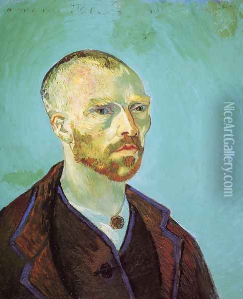 Self Portrait (Dedicated To Paul Gauguin) Oil Painting - Vincent Van Gogh