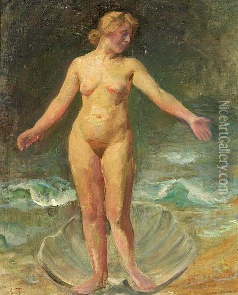 Den Skumfodte Venus Oil Painting - Laurits Regner Tuxen
