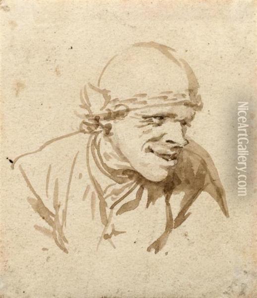 Portrait Of A Man With A Cap Oil Painting - Gottfried Mind