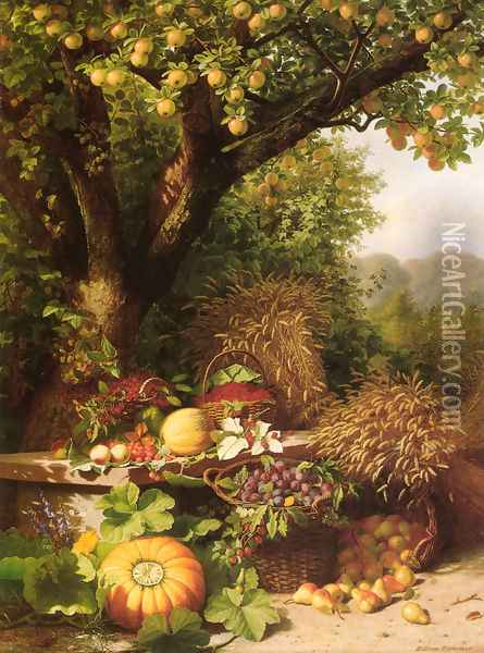 Fruits of the Garden and Field Oil Painting - William Hammer