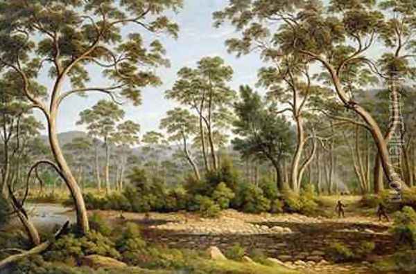 The River Nile Van Diemans Land from Mr Glovers Farm Oil Painting - John Glover
