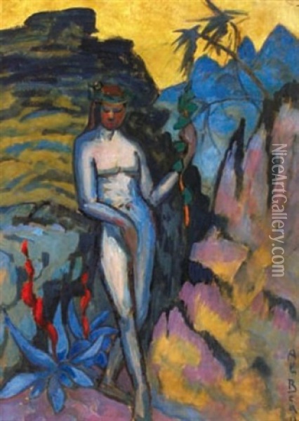 Baigneuse Oil Painting - Alcide-Marie le Beau