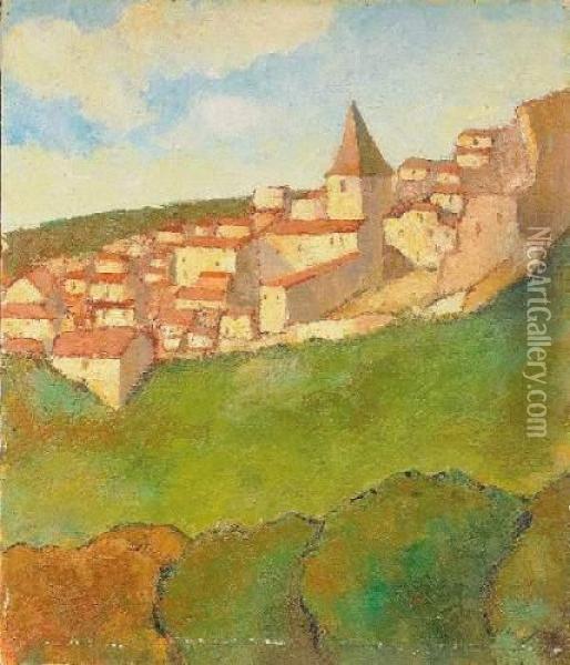 Village Oil Painting - Armand Seguin