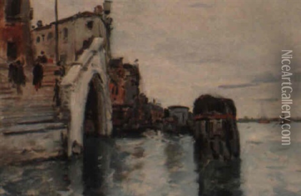 Venise, La Lagune Oil Painting - Maurice Bompard