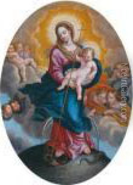Maria Immaculata Oil Painting - Carlo Maratta or Maratti