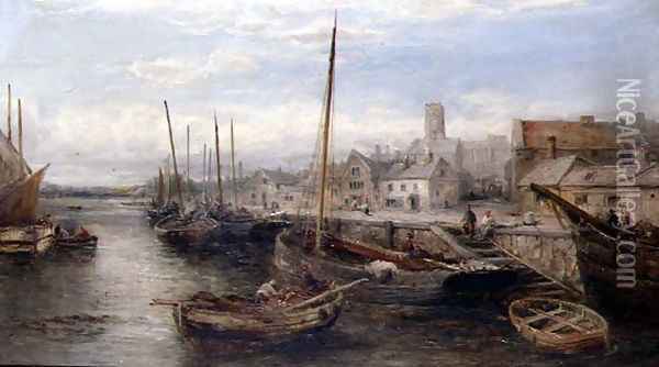 Peel, Isle of Man, 1887-88 Oil Painting - William Edward Webb