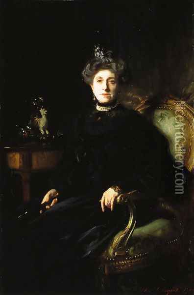 Mrs. Asher Wertheimer Oil Painting - John Singer Sargent