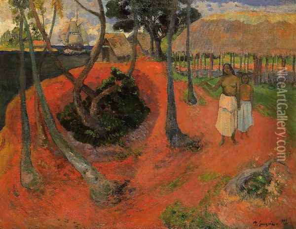 Idyll In Tahitgi Oil Painting - Paul Gauguin
