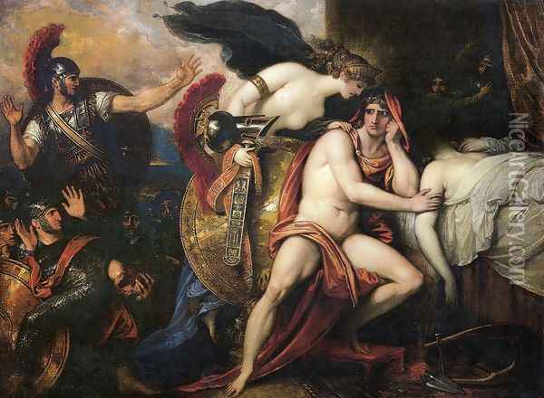Thetis Bringing the Armor to Achilles I Oil Painting - Benjamin West
