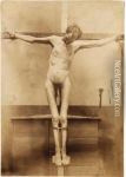 Artiste Anonyme Crucifixions A La Morgue: 4 Etudes D'un Peintre Ou D'un Sculpteur Oil Painting - Adolphe Braun