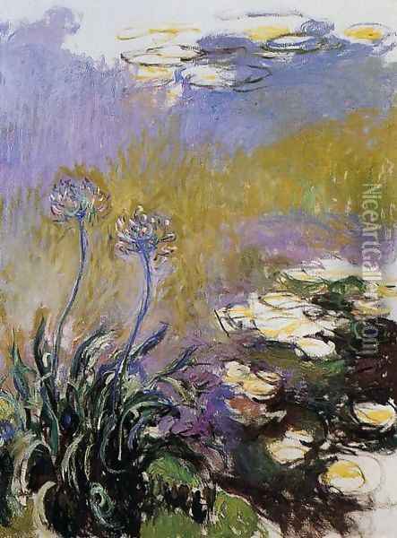 Agapanthus2 Oil Painting - Claude Oscar Monet