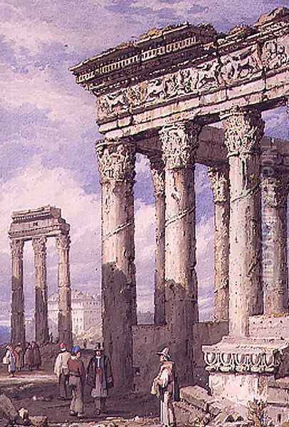 The Forum, Rome 2 Oil Painting - Samuel Prout