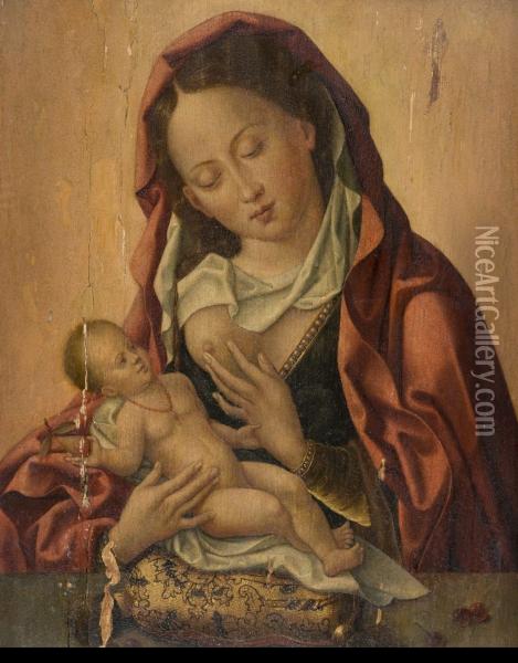 Vierge A L'enfant Oil Painting - Colijn de Coter