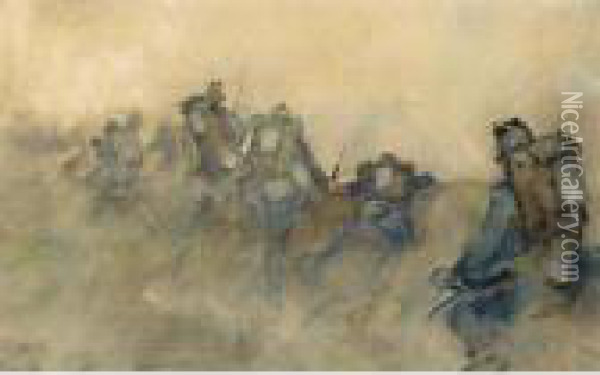 Artillery Oil Painting - George Hendrik Breitner