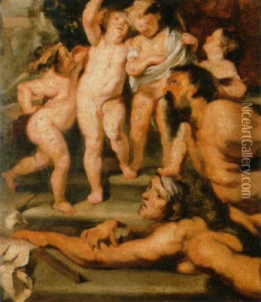 Mythologische Szene Oil Painting - Hans Canon