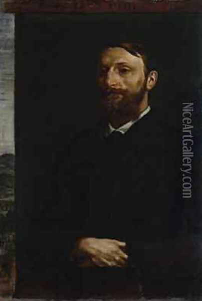 Portrait of Dr Konrad Fiedler 1879 Oil Painting - Hans von Marees