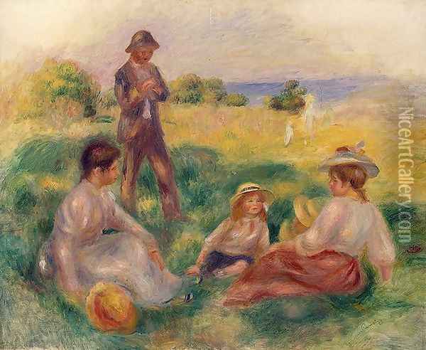 Party In The Country At Berneval Oil Painting - Pierre Auguste Renoir