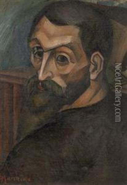 Autoportrait Oil Painting - Jean Hippolyte Marchand