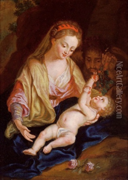 Madonna Mit Kind Oil Painting - Marianna Kuerzinger