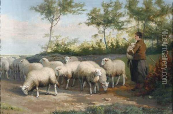 Untitled Oil Painting - Cornelis van Leemputten