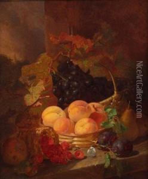 Peaches Oil Painting - Eloise Harriet Stannard