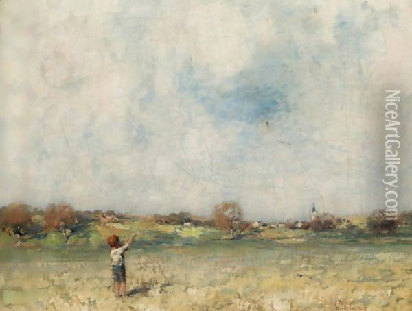 The Kite Oil Painting - James Paterson