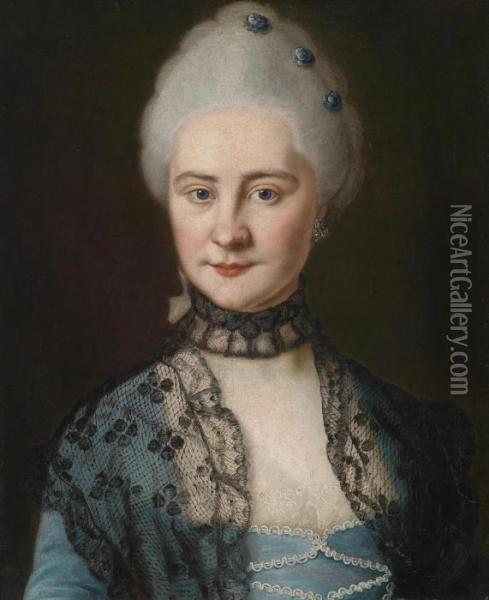 Portrait Of Archduchess Maria Josepha Oil Painting - Etienne Liotard