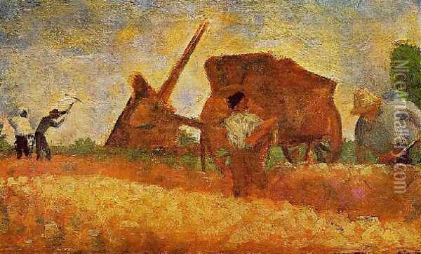 The Stone Breakers Oil Painting - Georges Seurat