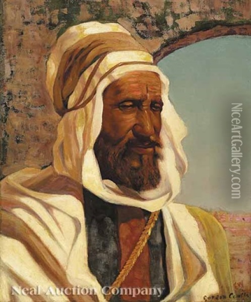 A Man Of Morocco Oil Painting - Gordon Coutts