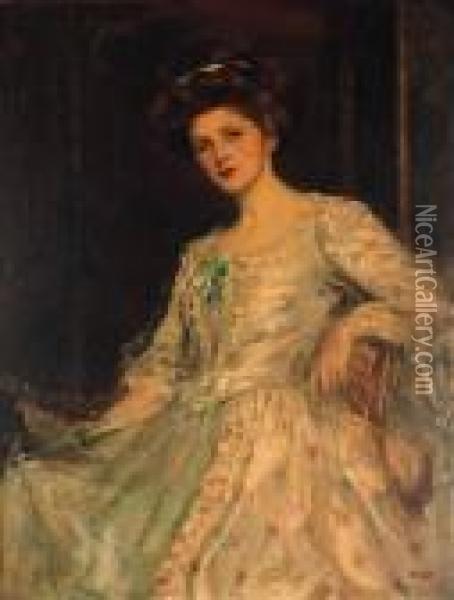 Portrait Of A Lady Oil Painting - John Singer Sargent