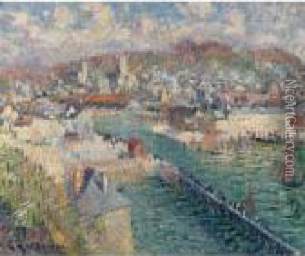Le Port De Fecamp Oil Painting - Gustave Loiseau